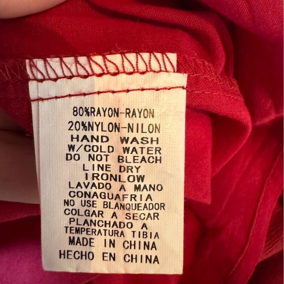 Womens Burgundy Babydoll Ruffle Dress Size Small Bohemian Cottagecore Coquette - Picture 5 of 6